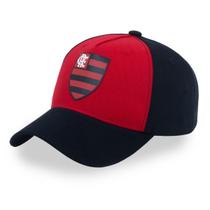 Boné Supercap Zico Brasão Frontal Central Licenciado Vermelho Médio
