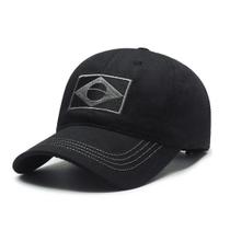 Bone Tatico Militar Aba Curva - Bandeira Do Brasil - Preto Bone Tatico Militar Aba Curva - Bandeira Do Brasil - Preto