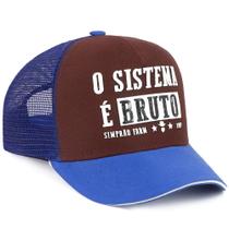 Boné Telinha Aba Curva Country Caipira Simprão Original O Sistema É Bruto Boné Telinha Aba Curva Country Caipira Simprão Original O Sistema É Bruto