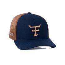 Bone Texas Farm - Double - Tf912 - Azul Marinho/ Caramelo