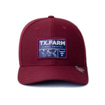 Bone Texas Farm - Tf875 - Vermelho Bordo