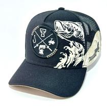 Boné Texas Field Original Trucker Americano Tela Respirável Confortável Estilo Pesca Country Agro