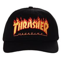 Boné Thrasher Aba Curva Dad Hat Flame Logo Skate Original