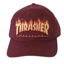 Boné Thrasher Aba Curva Dad Hat Flame Logo Skate Original