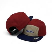 Boné TomHill 5 Panel Algodão Masculino Strapback Ajustável APVER27