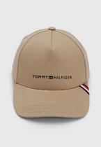 Boné Tommy Hilfiger Masculino Aba Curva Foundation Khaki - Cor Bege - Tamanho U Boné Tommy Hilfiger Masculino Aba Curva Foundation Khaki - Cor Bege - Tamanho U
