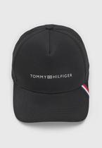 Boné Tommy Hilfiger Masculino Aba Curva Foundation Preto - Cor Preto - Tamanho U Boné Tommy Hilfiger Masculino Aba Curva Foundation Preto - Cor Preto - Tamanho U