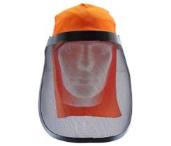 Boné touca Árabe com Proteção Facial tela para roçadeira - Tecmater
