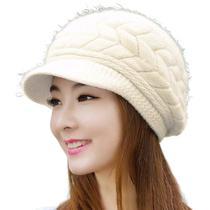 Boné Touca Gorro Chapéu de Lã Forrado Inverno Malha Feminino