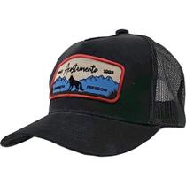 Boné Trcuker Acostamento Patch Silk Snapback Preto Boné Trcuker Acostamento Patch Silk Snapback Preto