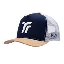 Boné Treinit Trucker Aba Curva Azul Boné Treinit Trucker Aba Curva Azul