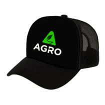 Boné Truck Agro Agricultura Preto ou Verde de Telinha Redinha