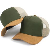 Boné Trucker Aba Curva Telinha Respirável Liso Básico Casual Várias Cores Young Premium Boné Trucker Aba Curva Telinha Respirável Liso Básico Casual Várias Cores Young Premium