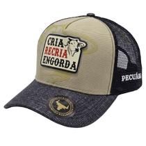 Boné Trucker Agro Country Cria Recria Engorda Farms Aba Curva Boné Trucker Agro Country Cria Recria Engorda Farms Aba Curva