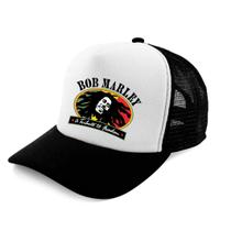 Boné Trucker Bob Marley Reggae Roots Jamaica - King of Print
