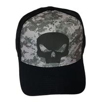 Bone trucker bsk 2001 preto/camuflado cinza - black skull - clothing (unico) Bone trucker bsk 2001 preto/camuflado cinza - black skull - clothing (unico)