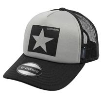 Boné Trucker Casual Estrela Aba Curvada Lackpard Preto/Cinza Boné Trucker Casual Estrela Aba Curvada Lackpard Preto/Cinza
