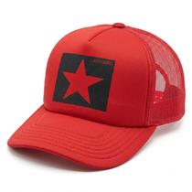Boné Trucker Casual Estrela Aba Curvada Lackpard Vermelho/Preto Boné Trucker Casual Estrela Aba Curvada Lackpard Vermelho/Preto