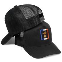 Boné Trucker Country Ajustável Bordado Tela Respirável Masculino Boné Trucker Country Ajustável Bordado Tela Respirável Masculino