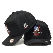 Boné Trucker Country Atrevidu's Edição Bandeira USA 6 Gomos