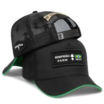Boné Trucker Country Brasil Rural Style Telinha Aba Curva
