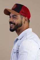 Boné Trucker Country Com Aba Camurça Brasão UY Rodeio Peão