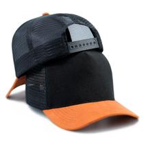 Boné Trucker Country Liso Redinha Aba Curva Barato Simples