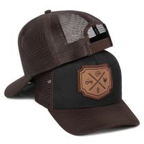 Boné Trucker Country Masculino Bordado Agro Tela Respirável Cowboy Raiz
