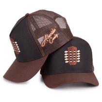 Boné Trucker Estampa Viola Caipira Linha Premium Country