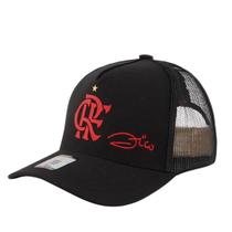 Boné Trucker Flamengo Zico Licenciado