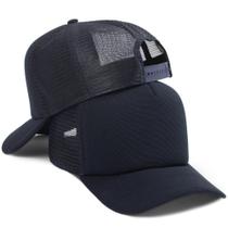 Boné Trucker Liso Aba Curvada Com Ajustador