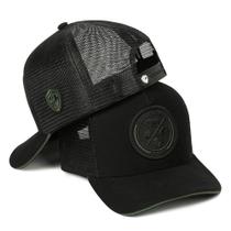 Boné Trucker Preto Masculino Country Telinha Ajustável Pecuária Peão Raiz