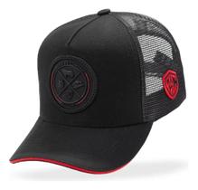 Boné Trucker Preto Masculino Country Telinha Ajustável Pecuária Peão Raiz