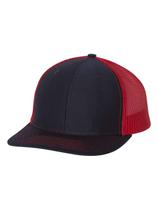 Boné Trucker R RICHARDSON Azul-Marinho e Vermelho com Tela e Fecho Snapback Boné Trucker R RICHARDSON Azul-Marinho e Vermelho com Tela e Fecho Snapback