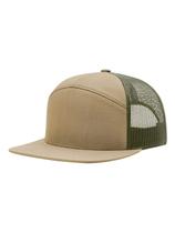 Boné Trucker Richardson de Sete Painéis Tamanho Único Caqui Claro/Verde Loden Boné Trucker Richardson de Sete Painéis Tamanho Único Caqui Claro/Verde Loden