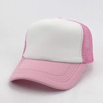 Boné Trucker rosa claro para Sublimação 15 unidades