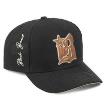 Boné Trucker Snapback Black Brasil Bordado Streetwear Várias Cores Boné Trucker Snapback Black Brasil Bordado Streetwear Várias Cores