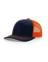 Boné Trucker Snapback R RICHARDSON Azul Marinho e Laranja Ajustável Boné Trucker Snapback R RICHARDSON Azul Marinho e Laranja Ajustável