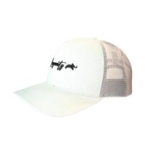 Boné Trucker Sol A Sol Branco Bege Ajustável