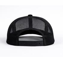 Boné Trucker Sol A Sol Poliester Ajustável Casual Preto e Branco