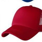 Boné Trucker Telado Redinha Aba Curva Snapback Beisebol Ajustável Unissex Liso Casual Respirável