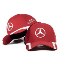 Boné Trucker Telinha Aba Curva Mercedes Benz Petronas Envio Imediato