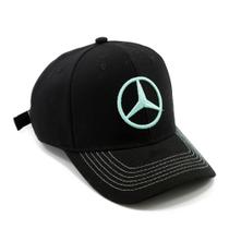 Boné Trucker Telinha Aba Curva Mercedes Benz Petronas Envio Imediato