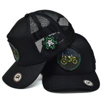 Boné Trucker Telinha Alto Relevo Trator Atrevidu's Country