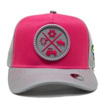 Boné Trucker Telinha Atrevidu's Country Agro Rosa Exclusivo