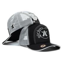 Boné Trucker Telinha Atrevidu's Country Clássico Preto/Branco Boné Trucker Telinha Atrevidu's Country Clássico Preto/Branco