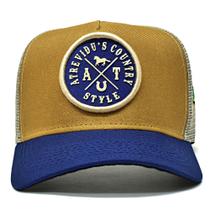 Boné Trucker Telinha Atrevidu's Country Style Ocre Exclusivo