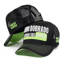 Boné Trucker Telinha Bebo Dobrado Ouvindo Os Modão Envio Imediato