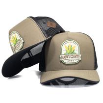 Boné Trucker Telinha Country Aba Curva Agro Não Para Pampa's