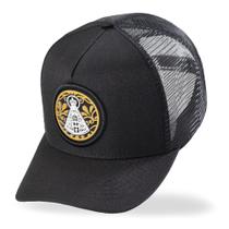 Boné Trucker Telinha Country Nossa Senhora Preto Atrevidu's Boné Trucker Telinha Country Nossa Senhora Preto Atrevidu's